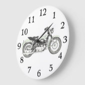1957 Sportster Motorrad Große Wanduhr (Winkel)