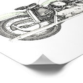 1957 Sportster Motorrad Poster (Ecke)