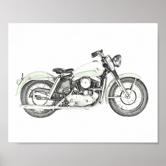 1957 Sportster Motorrad Poster (Vorne)