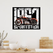 1957 Sportster Poster (Küche)