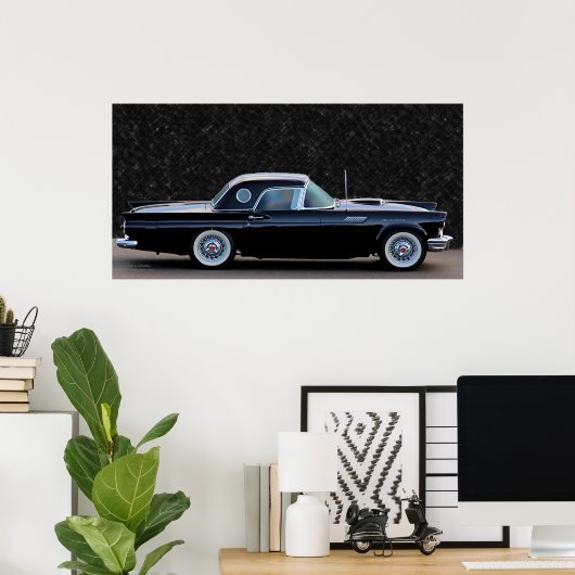 1957 T-BIRD POSTER (Heimbüro)