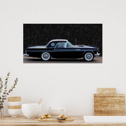 1957 T-BIRD POSTER (Küche)