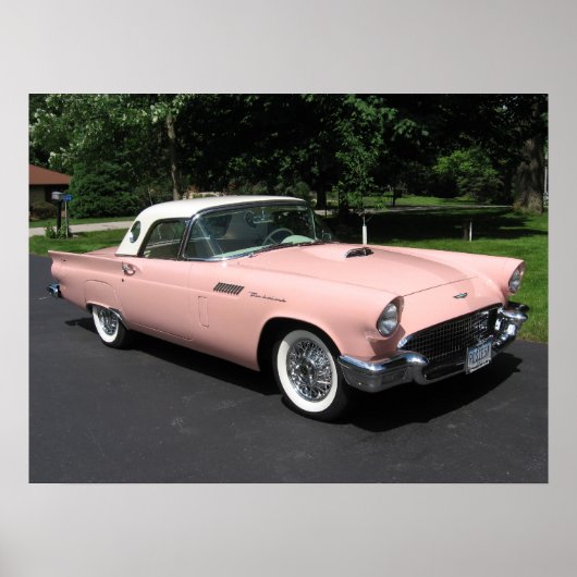 1957 Thunderbird Print Poster (Vorne)