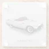 1957 Thunderbird-Untersetzer Glasuntersetzer (Rückseite)
