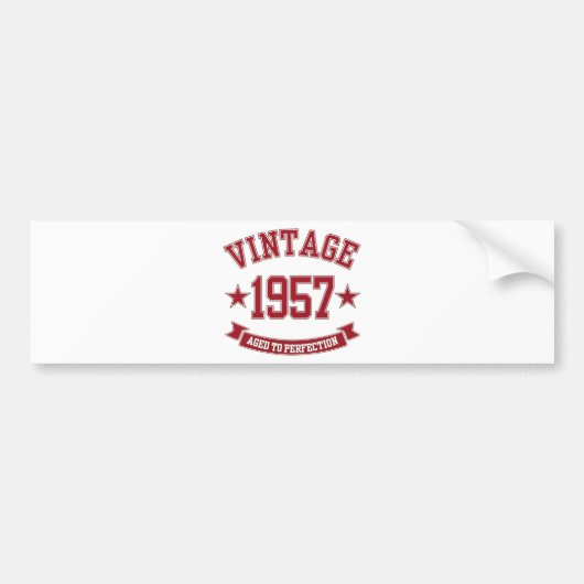 1957 Vintag bis perfekt Autoaufkleber (Vorne)
