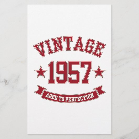 1957 Vintag bis perfekt Briefpapier (Vorderseite)