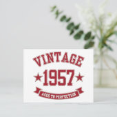 1957 Vintag bis perfekt Postkarte (Stehend Vorderseite)