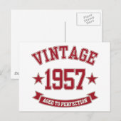 1957 Vintag bis perfekt Postkarte (Vorne/Hinten)