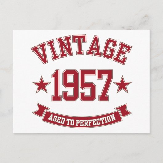1957 Vintag bis perfekt Postkarte (Vorderseite)