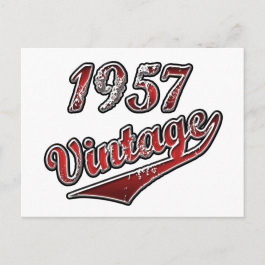 1957 Vintage Postkarte (Vorderseite)