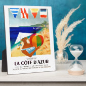 1957 Visitez La Cote D’Azur French Travel Poster Fotoplatte (Seite)