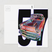 1957er Chevy Postkarte (Vorne/Hinten)