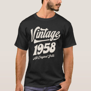 1958 66. Geburtstagsgeschenke 66 Jahre alte Männer T-Shirt