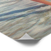 1958 Beach Pinup Girl Poster (Ecke)