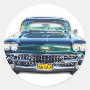1958 CADILLAC RUNDER AUFKLEBER