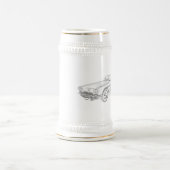 1958 Chevy Corvette Bierglas (Mittel)