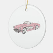 1958 Chevy Corvette Christmas Keramik Ornament (Links)
