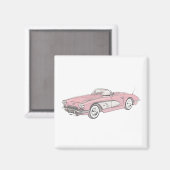 1958 Chevy Corvette Magnet (Vorderseite/Rückseite)