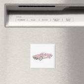 1958 Chevy Corvette Magnet (In Situ (Geschirrspüler))