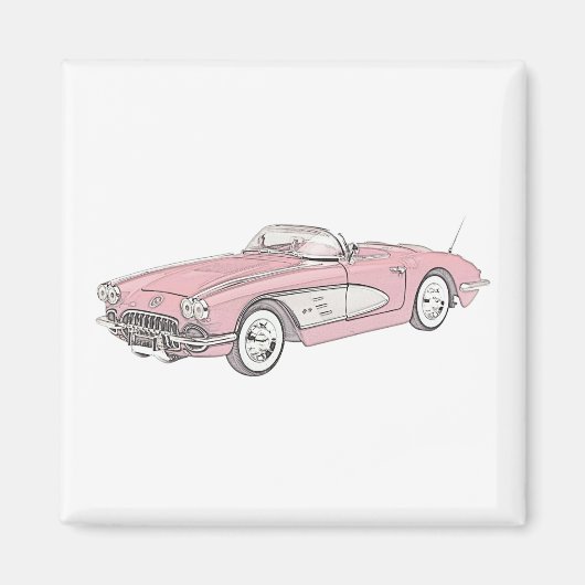 1958 Chevy Corvette Magnet (Vorne)