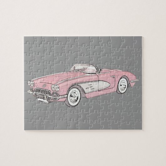 1958 Chevy Corvette Puzzle (Horizontal)