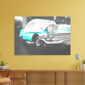 1958 chevy impala hell blau leinwanddruck (Insitu (Wohnzimmer))