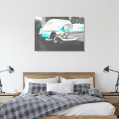 1958 chevy impala hell blau leinwanddruck (Insitu (Schlafzimmer))
