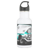 1958 chevy impala hellblau Klassiker Auto Edelstahlflasche (Vorderseite)