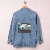 1958 chevy impala hellblau Klassiker Auto Jeansjacke (Hangar)