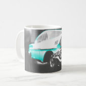 1958 chevy impala hellblau Klassiker Auto Kaffeetasse (Vorderseite Links)