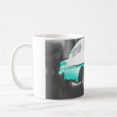1958 chevy impala hellblau Klassiker Auto Kaffeetasse (Links)