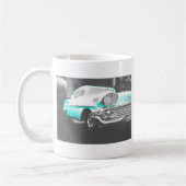 1958 chevy impala hellblau Klassiker Auto Kaffeetasse (Links)