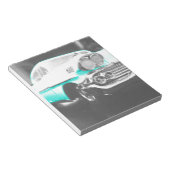 1958 chevy impala hellblau Klassiker Auto Notizblock (angewinkelt)