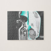 1958 chevy impala hellblau Klassiker Auto Puzzle (Horizontal)