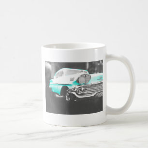 1958 Chevy Impala hellblauer Oldtimer Kaffeetasse