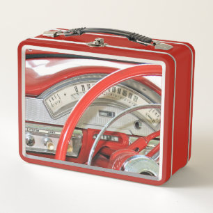 1958 Classic Car Speedometer Metall Brotdose