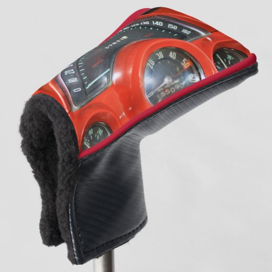 1958 Classic Sports Car Speedometer Golf Headcover (3/4 Vorderseite)