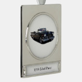 1958 Edsel Pacer-Bannerdekoration Banner-Ornament Silber (Rechts)