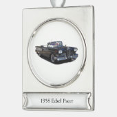 1958 Edsel Pacer-Bannerdekoration Banner-Ornament Silber (Links)