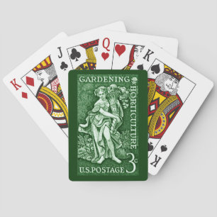 1958 Garten- und Gartenbau-Briefmarke Spielkarten