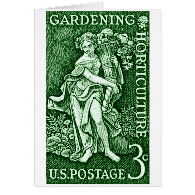 1958 Gartenbau + Briefmarke Gartenbau (Vorne)