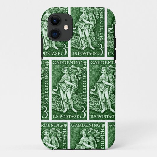 1958 Gartenbau + Briefmarke Gartenbau Case-Mate iPhone Hülle (Rückseite)