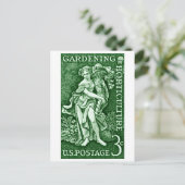 1958 Gartenbau + Briefmarke Gartenbau Postkarte (Stehend Vorderseite)