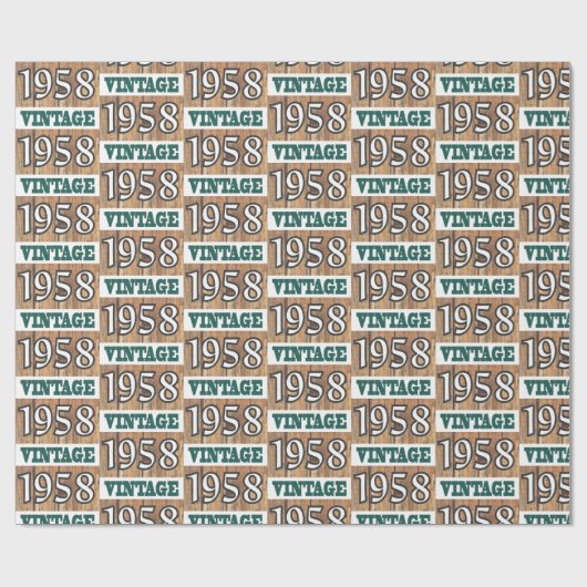 1958 geboren geschenkpapier (Flach)