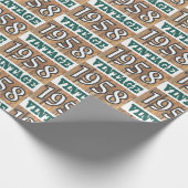 1958 geboren geschenkpapier (Ecke)