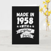 1958 hergestellt mit Originalteilen, Karte (Gelbe Blume)