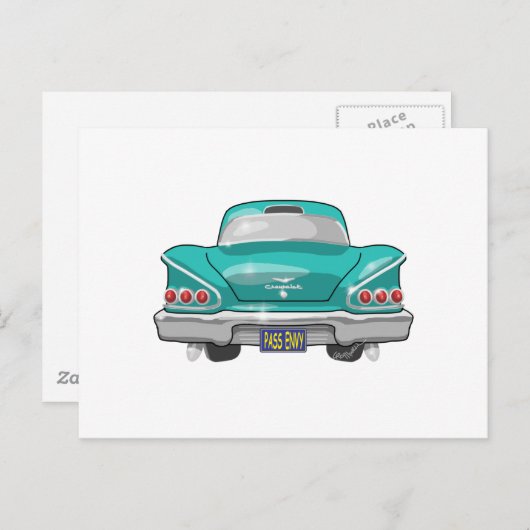 1958 Impala Pass Envy Postkarte (Vorne/Hinten)
