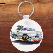 1958 Impala White Car Schlüsselanhänger (Vorderseite)
