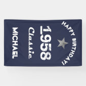 1958 Klassische 60. Geburtstagsfeier Banner (Horizontal)