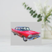 1958 Plymouth Savoy Classic Postkarte (Stehend Vorderseite)